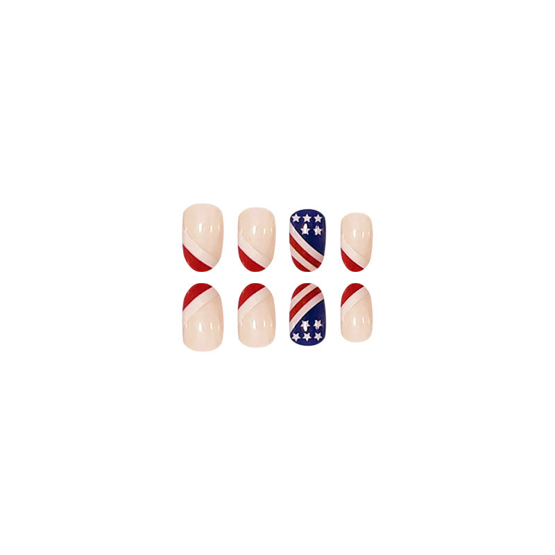 Uñas portátiles del día de independencia de plástico al por mayor